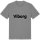Mid Heather Gray t-shirt med Viborg fetstil t-shirt