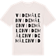 Vintage White t-shirt med Videmålen ordlek t-shirt