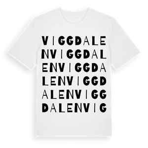 Viggdalen ordlek t-shirt – ekologisk bomull t-shirt från Pinshirt