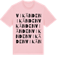 Pink Cotton t-shirt med Vikänden ordlek t-shirt