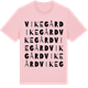 Pink Cotton t-shirt med Vikegård ordlek t-shirt