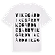 White t-shirt med Vikegård ordlek t-shirt