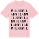 Pink Cotton t-shirt med Vilan ordlek t-shirt