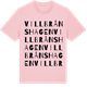 Pink Cotton t-shirt med Villbrånshagen ordlek t-shirt