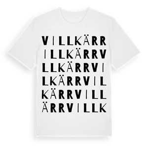 Villkärr ordlek t-shirt – ekologisk bomull t-shirt från Pinshirt