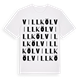 Villköl ordlek t-shirt