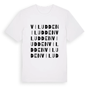 Viludden ordlek t-shirt – ekologisk bomull t-shirt från Pinshirt