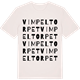 Vintage White t-shirt med Vimpeltorpet ordlek t-shirt