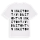 White t-shirt med Vinketomta ordlek t-shirt