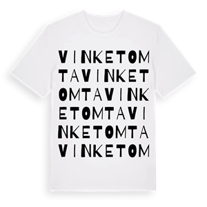 Vinketomta ordlek t-shirt – ekologisk bomull t-shirt från Pinshirt