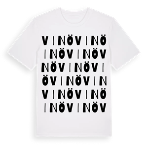 Vinö ordlek t-shirt – ekologisk bomull t-shirt från Pinshirt