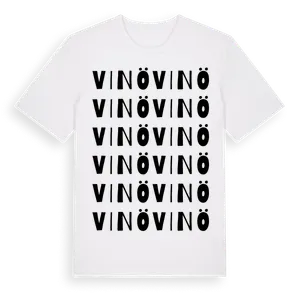 Vinö ordlek t-shirt – ekologisk bomull t-shirt från Pinshirt