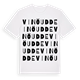 White t-shirt med Vinö udde ordlek t-shirt