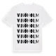 White t-shirt med Vinöholm ordlek t-shirt