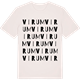 Vintage White t-shirt med Virum ordlek t-shirt