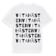 White t-shirt med Vita hästen ordlek t-shirt