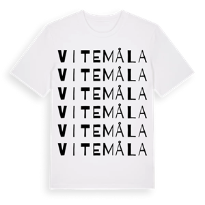 Vitemåla ordlek t-shirt – ekologisk bomull t-shirt från Pinshirt