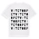 Vitetorpet ordlek t-shirt