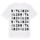 Vitkåremålen ordlek t-shirt