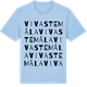 Blue Soul t-shirt med Vivastemåla ordlek t-shirt