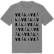 Mid Heather Gray t-shirt med Vråka ordlek t-shirt