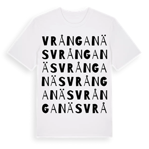 Vrånganäs ordlek t-shirt – ekologisk bomull t-shirt från Pinshirt