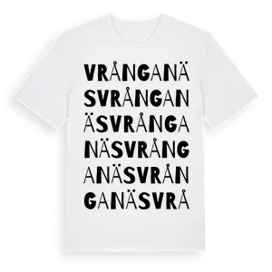 Vrånganäs ordlek t-shirt – ekologisk bomull t-shirt från Pinshirt