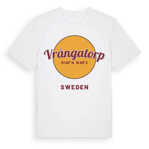 Vrångatorp cirkel t-shirt – ekologisk bomull t-shirt från Pinshirt