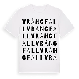 Vrångfall ordlek t-shirt – ekologisk bomull t-shirt från Pinshirt