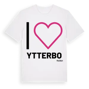 Jag älskar Ytterbo t-shirt stort tryck – ekologisk bomull t-shirt från Pinshirt