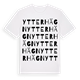White t-shirt med Ytterhägn ordlek t-shirt