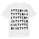 White t-shirt med Ytterhult ordlek t-shirt