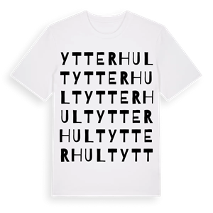 Ytterhult ordlek t-shirt – ekologisk bomull t-shirt från Pinshirt