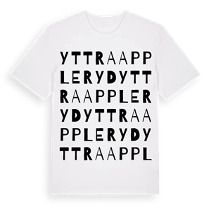 Yttra Appleryd ordlek t-shirt – ekologisk bomull t-shirt från Pinshirt