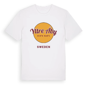 Yttre Åby cirkel t-shirt – ekologisk bomull t-shirt från Pinshirt