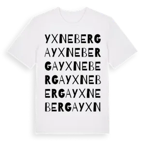 Yxneberga ordlek t-shirt – ekologisk bomull t-shirt från Pinshirt