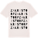 Vintage White t-shirt med Zakristorp ordlek t-shirt