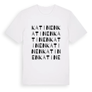 Katinen ordlek t-shirt – ekologisk bomull t-shirt från Pinshirt