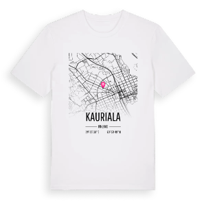 Kauriala karta t-shirt – ekologisk bomull t-shirt från Pinshirt