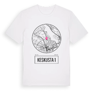Keskusta 1 t-shirt – ekologisk bomull t-shirt från Pinshirt