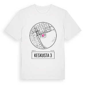 Keskusta 3 t-shirt – ekologisk bomull t-shirt från Pinshirt