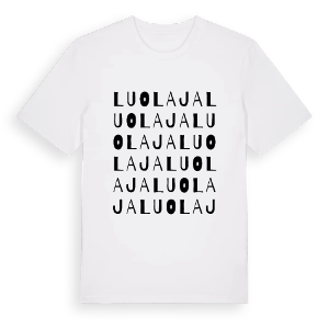 Luolaja ordlek t-shirt – ekologisk bomull t-shirt från Pinshirt