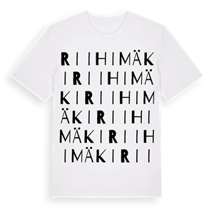 Riihimäki ordlek t-shirt – ekologisk bomull t-shirt från Pinshirt