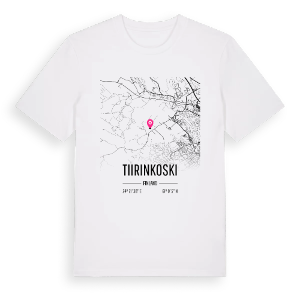 Tiirinkoski karta t-shirt – ekologisk bomull t-shirt från Pinshirt