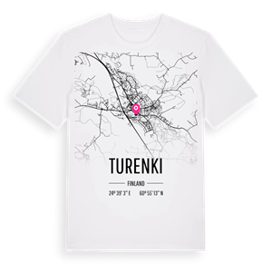 Turenki karta t-shirt – ekologisk bomull t-shirt från Pinshirt
