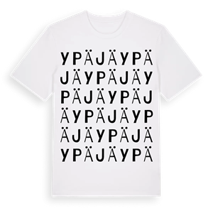 Ypäjä ordlek t-shirt – ekologisk bomull t-shirt från Pinshirt