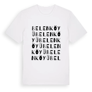 Belen Köyü ordlek t-shirt – ekologisk bomull t-shirt från Pinshirt