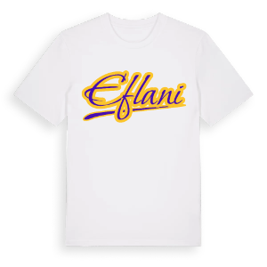 Eflani baseball t-shirt – ekologisk bomull t-shirt från Pinshirt