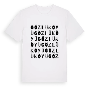 Gözlü Köyü ordlek t-shirt – ekologisk bomull t-shirt från Pinshirt