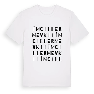 İmciller Mevkii ordlek t-shirt – ekologisk bomull t-shirt från Pinshirt